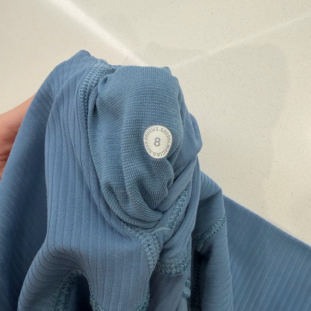 Lululemon Align Ribbed High-Rise Leggings Size 8 Blue - Picture 9 of 9